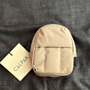 CALPAK Beige Mini Backpack